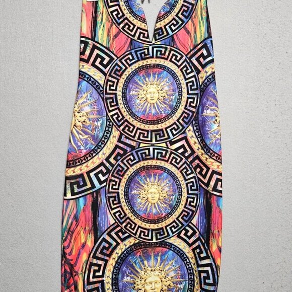 Medusa Venetian Strapless Bodycon Dress Gianni Style Cocktail Party Event Sz 3XL - Picture 4 of 11